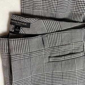 Black and white dress pants